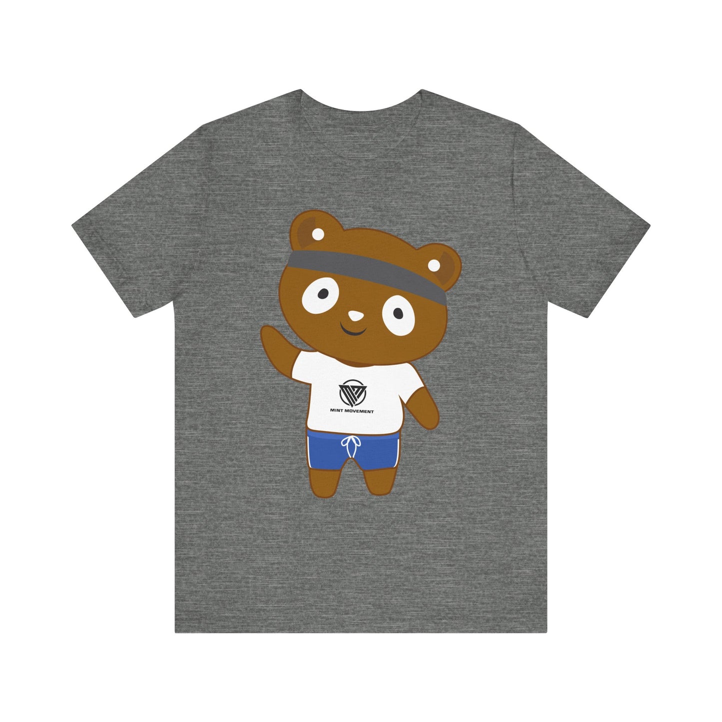 Cute Bear Graphic Unisex Jersey Tee - Perfect for Casual Wear and Gift