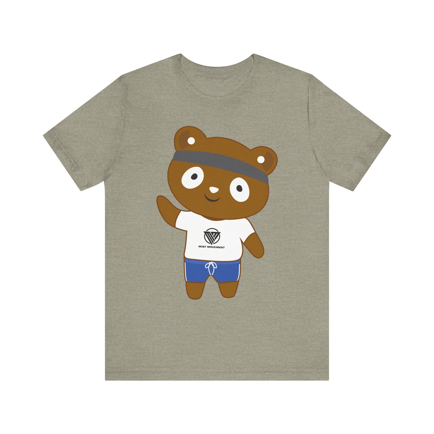 Cute Bear Graphic Unisex Jersey Tee - Perfect for Casual Wear and Gift