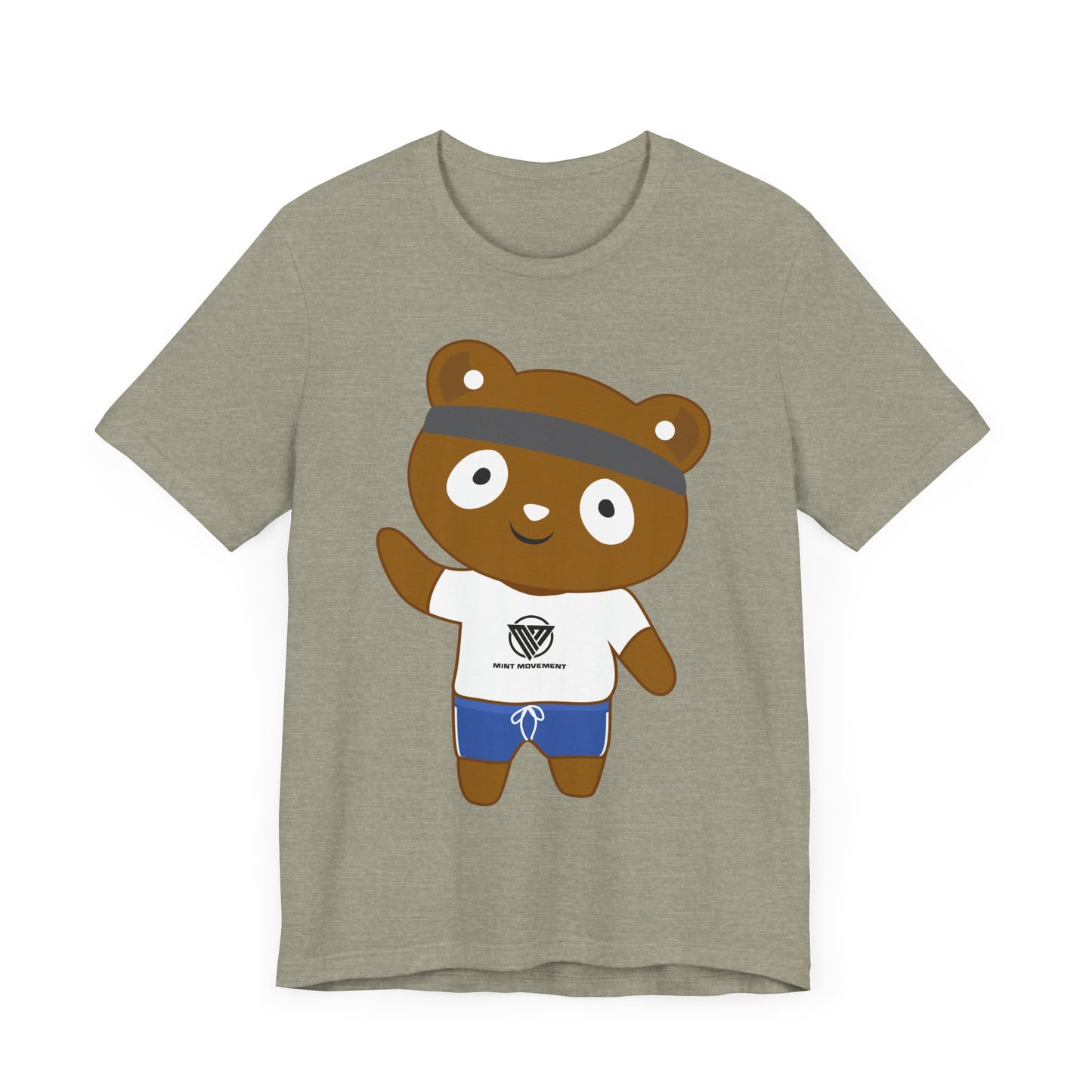 Cute Bear Graphic Unisex Jersey Tee - Perfect for Casual Wear and Gift