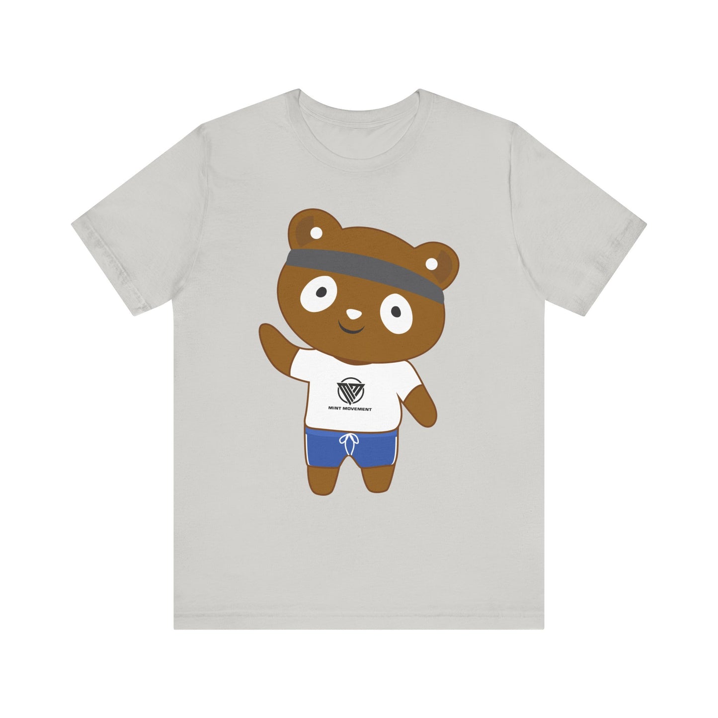 Cute Bear Graphic Unisex Jersey Tee - Perfect for Casual Wear and Gift