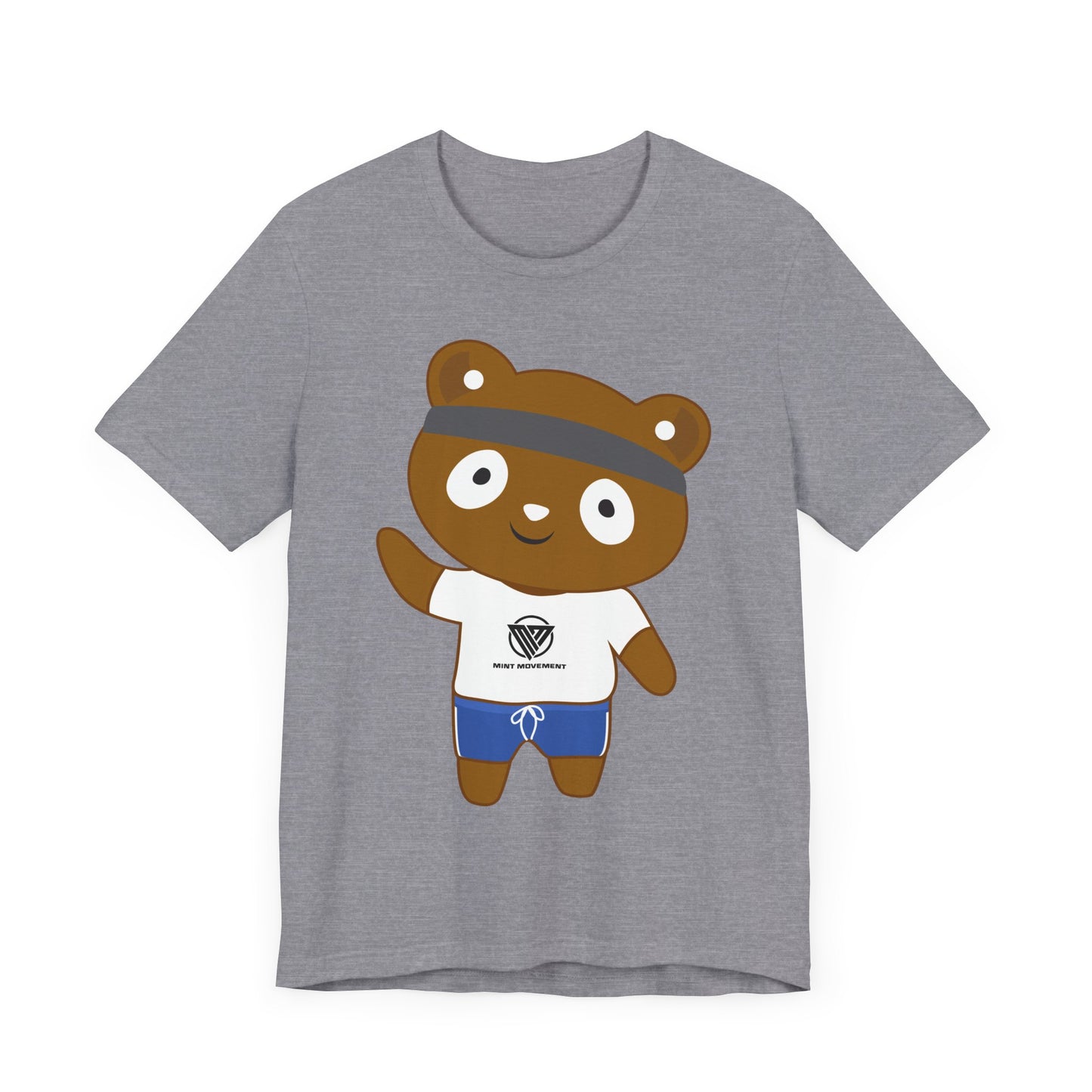 Cute Bear Graphic Unisex Jersey Tee - Perfect for Casual Wear and Gift