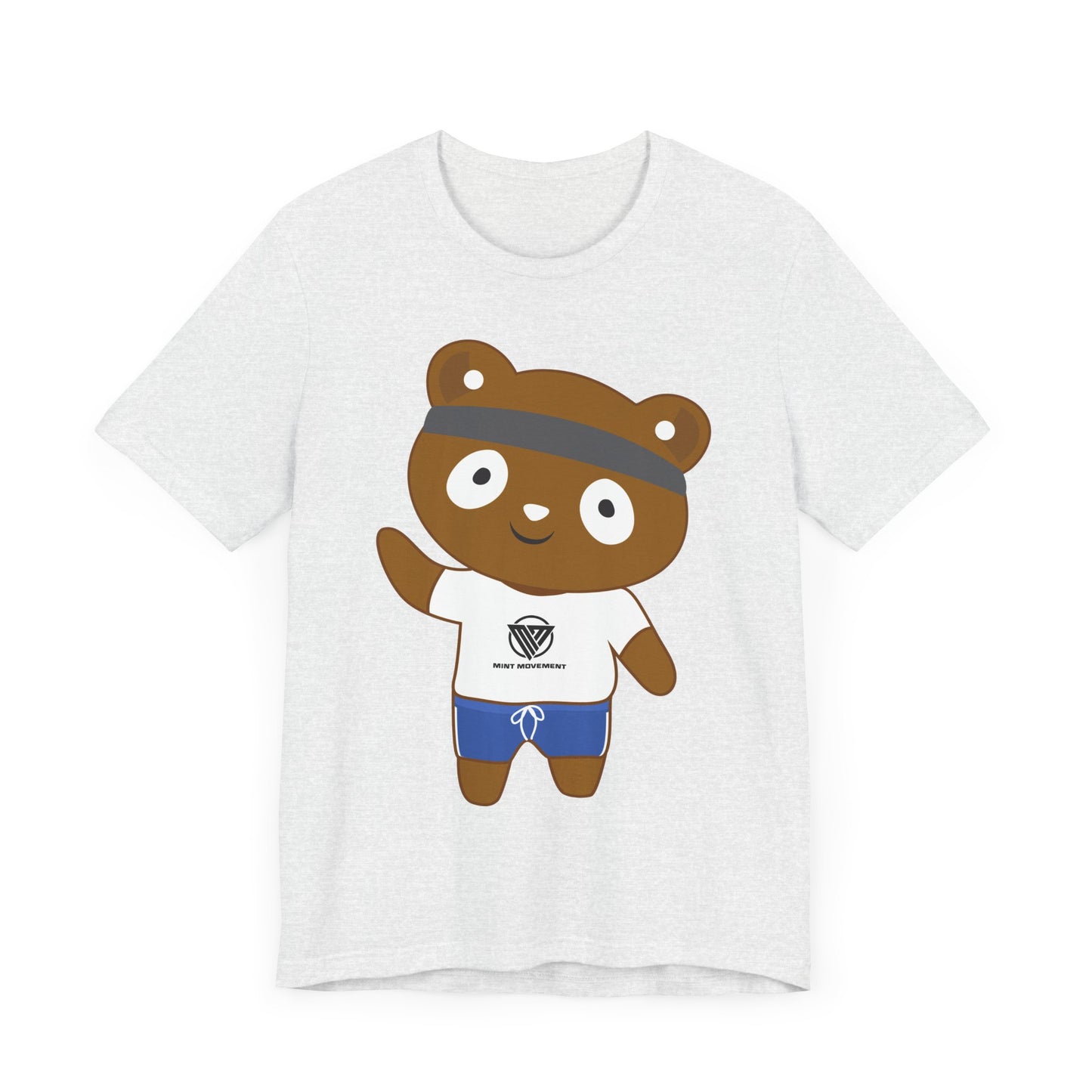 Cute Bear Graphic Unisex Jersey Tee - Perfect for Casual Wear and Gift