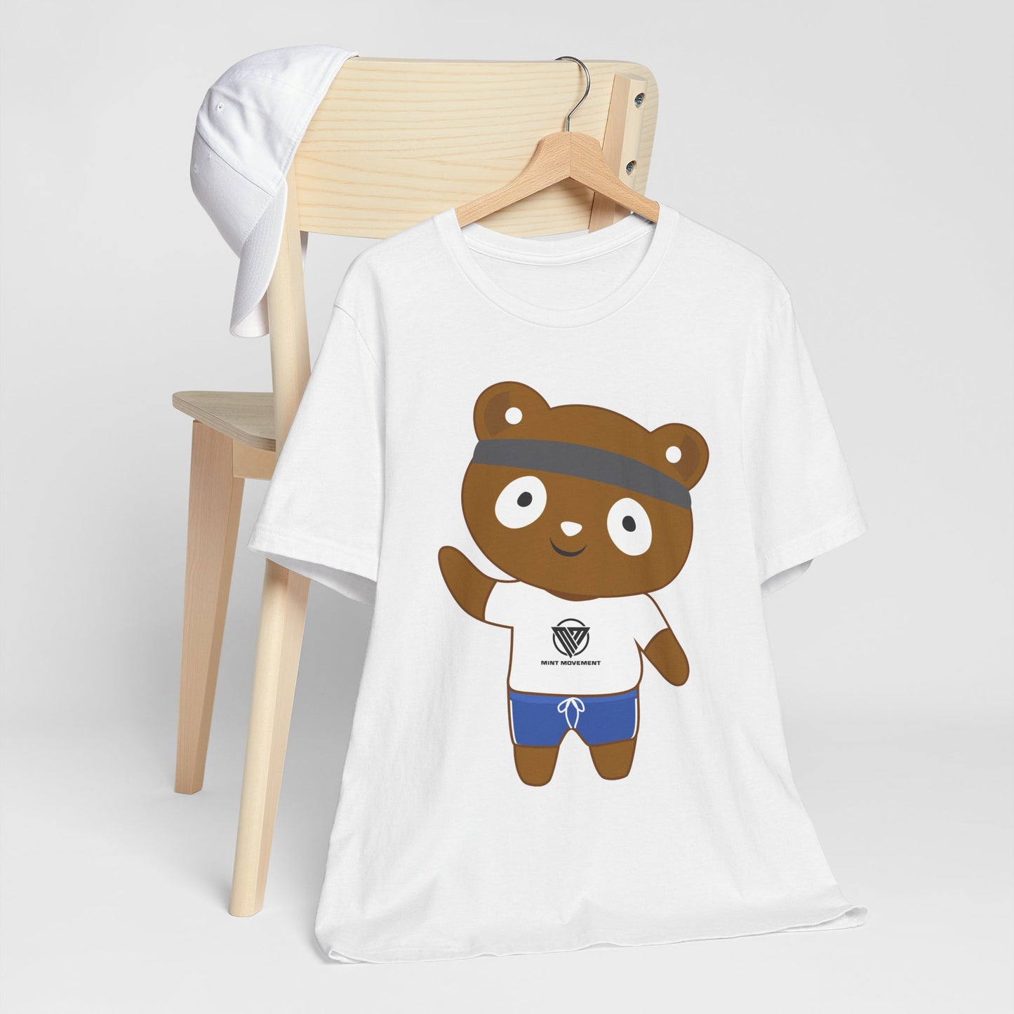 Cute Bear Graphic Unisex Jersey Tee - Perfect for Casual Wear and Gift