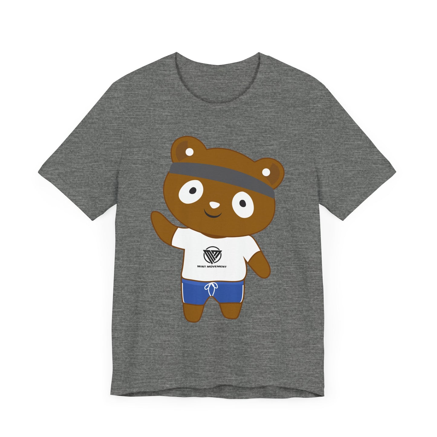 Cute Bear Graphic Unisex Jersey Tee - Perfect for Casual Wear and Gift