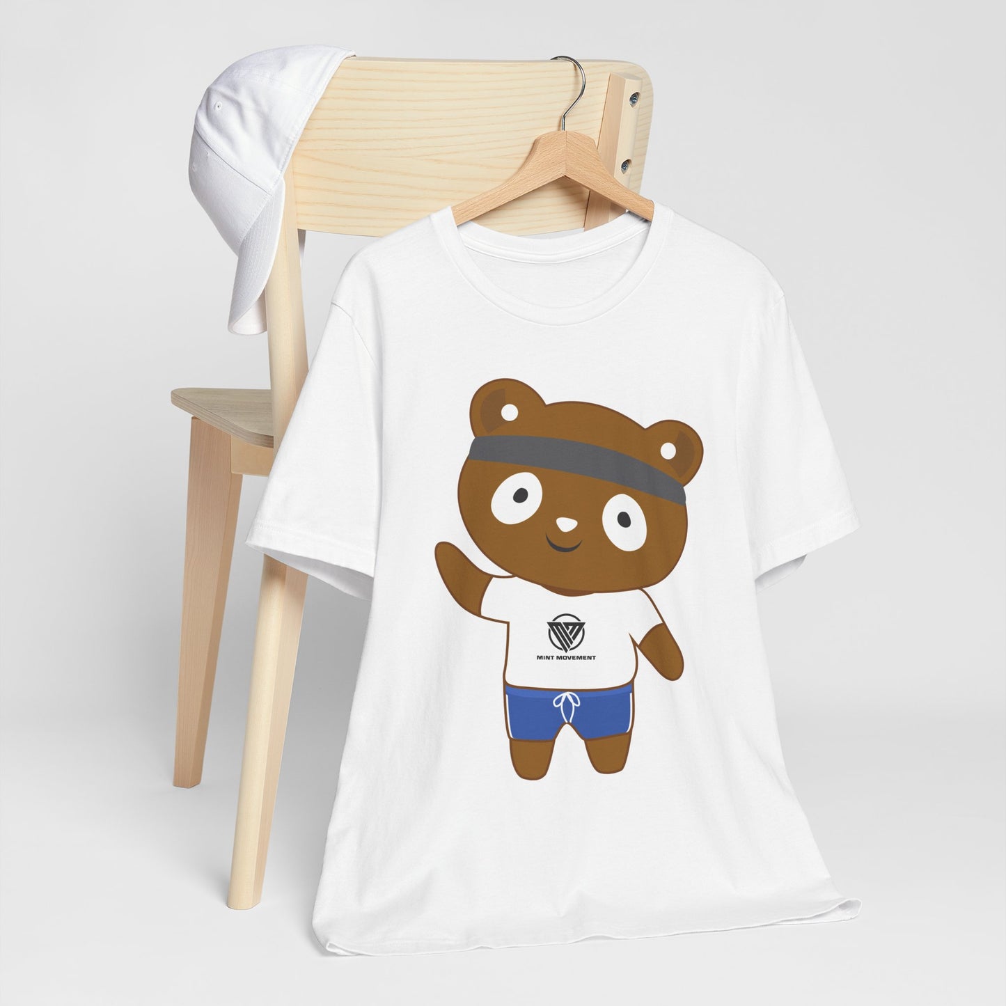 Cute Bear Graphic Unisex Jersey Tee - Perfect for Casual Wear and Gift