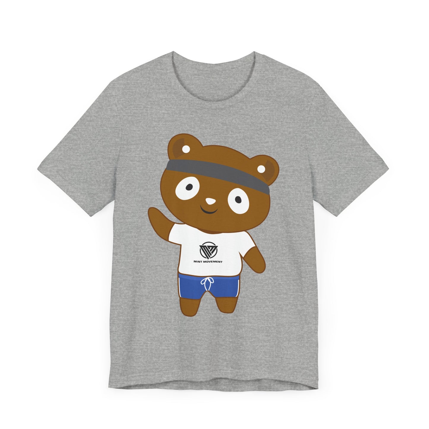Cute Bear Graphic Unisex Jersey Tee - Perfect for Casual Wear and Gift