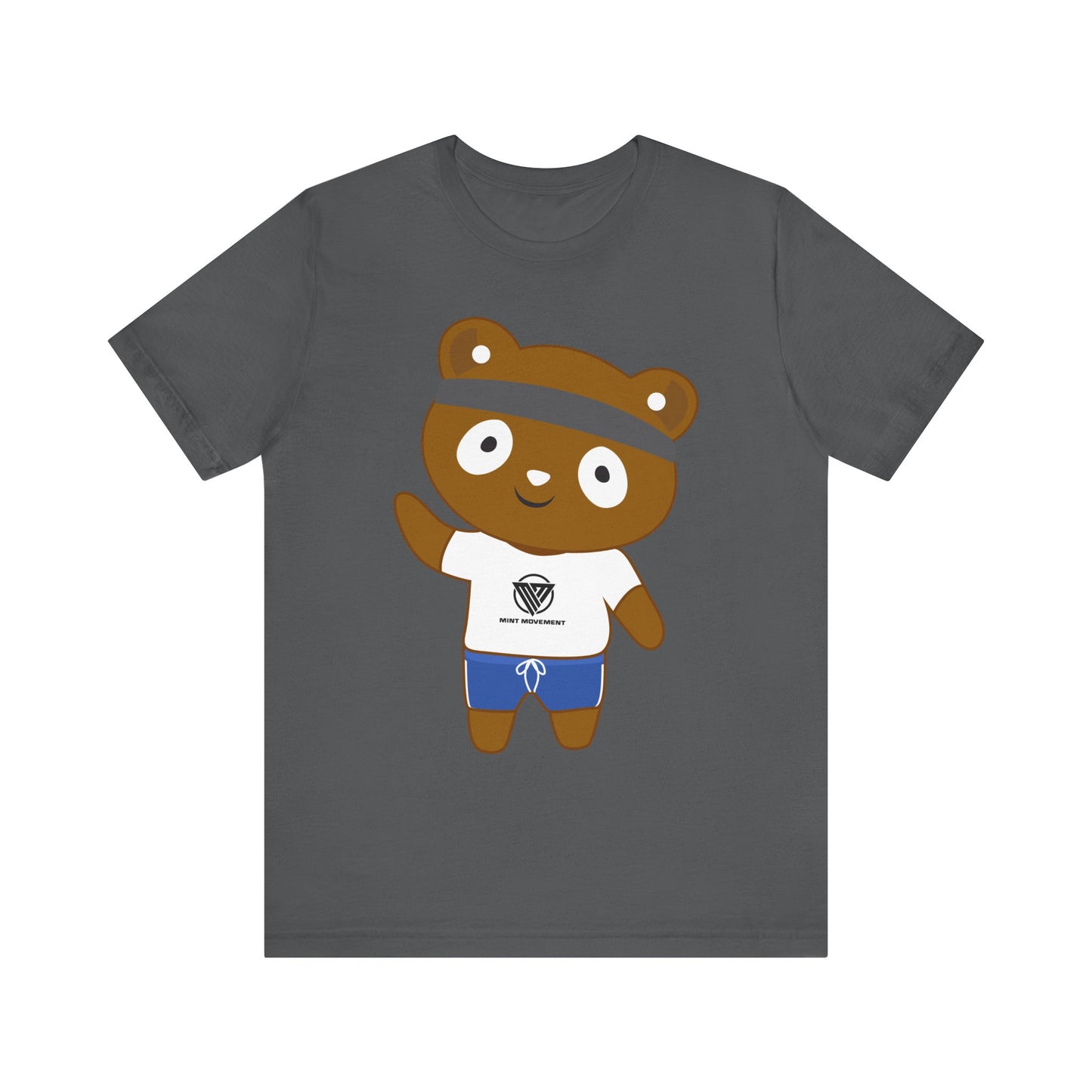 Cute Bear Graphic Unisex Jersey Tee - Perfect for Casual Wear and Gift