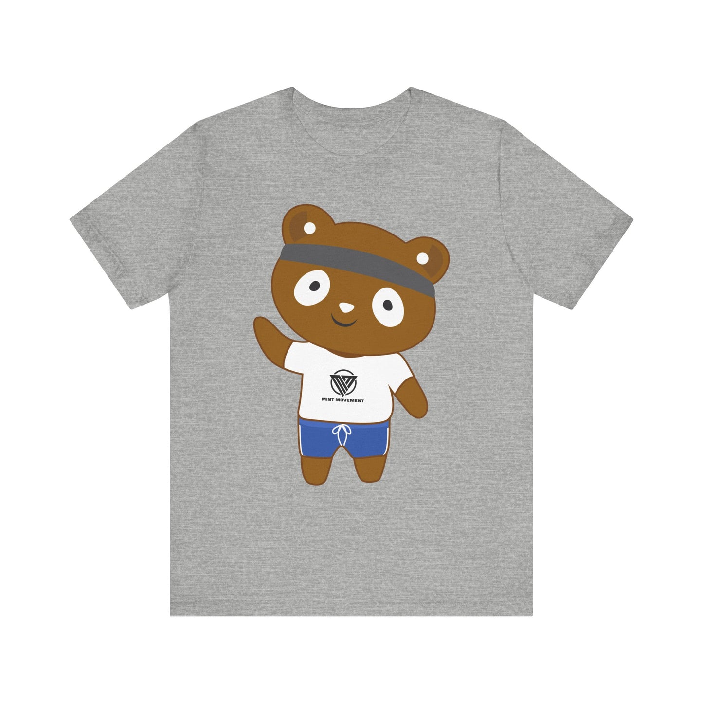 Cute Bear Graphic Unisex Jersey Tee - Perfect for Casual Wear and Gift