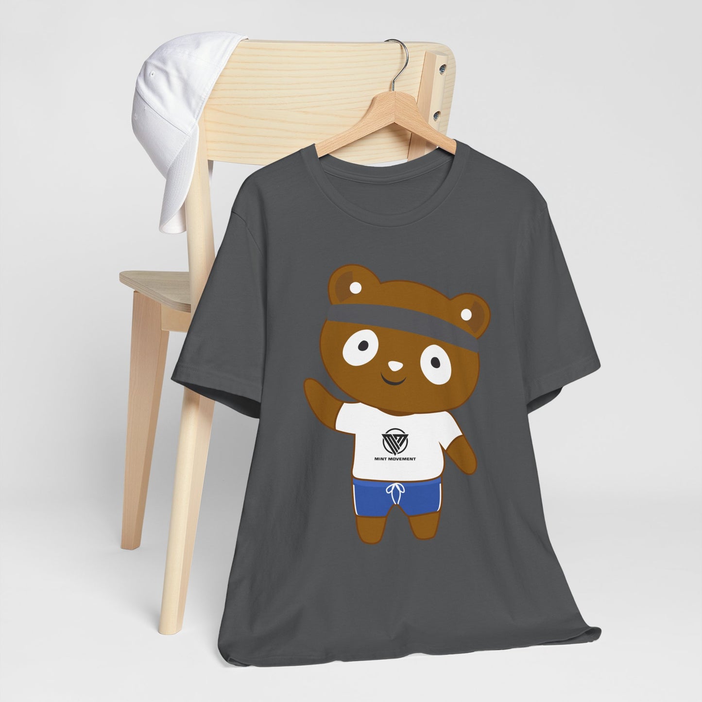 Cute Bear Graphic Unisex Jersey Tee - Perfect for Casual Wear and Gift