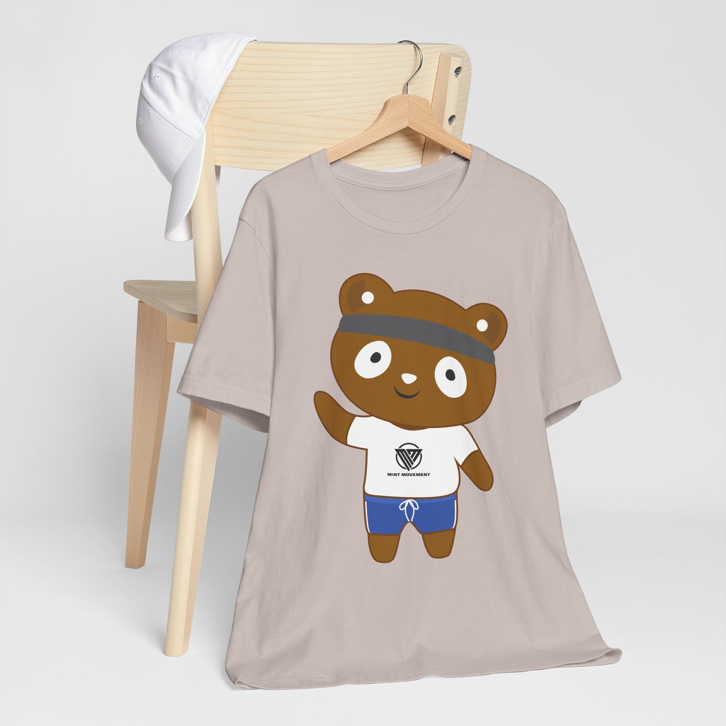 Cute Bear Graphic Unisex Jersey Tee - Perfect for Casual Wear and Gift