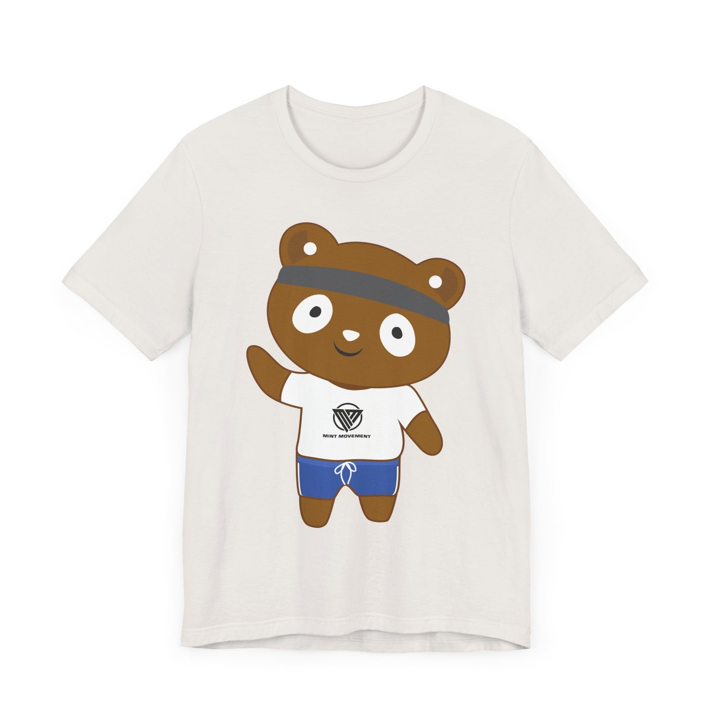 Cute Bear Graphic Unisex Jersey Tee - Perfect for Casual Wear and Gift