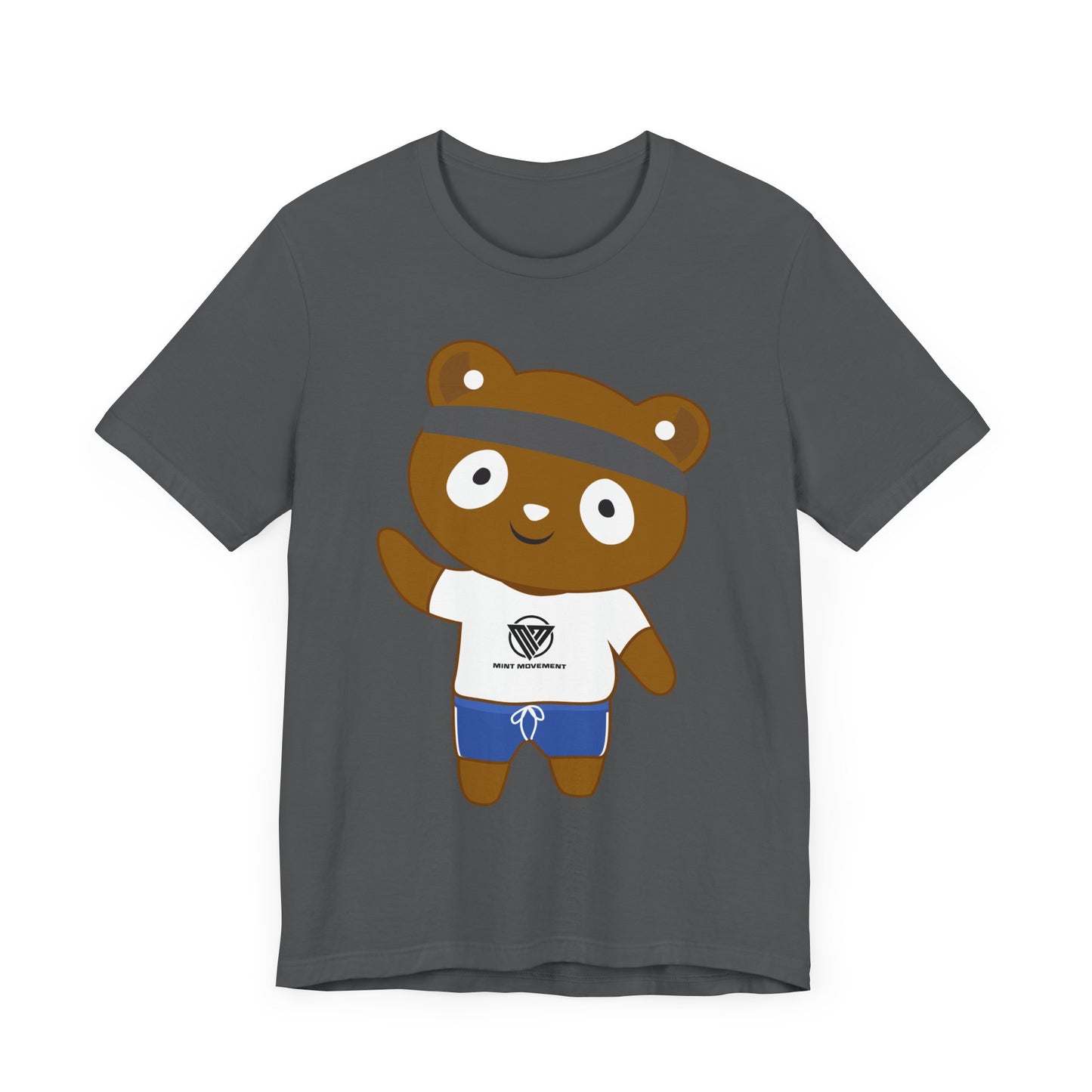Cute Bear Graphic Unisex Jersey Tee - Perfect for Casual Wear and Gift