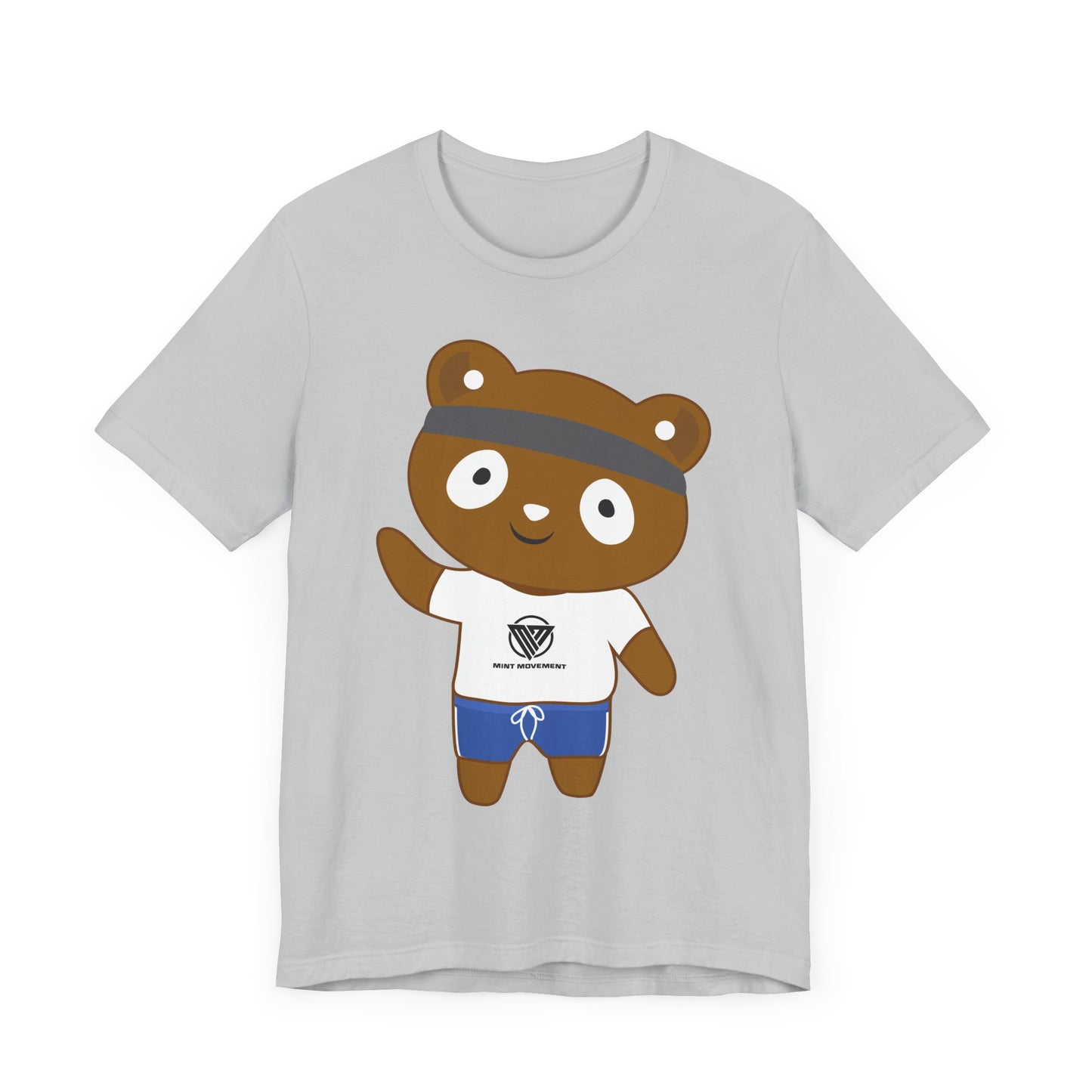 Cute Bear Graphic Unisex Jersey Tee - Perfect for Casual Wear and Gift