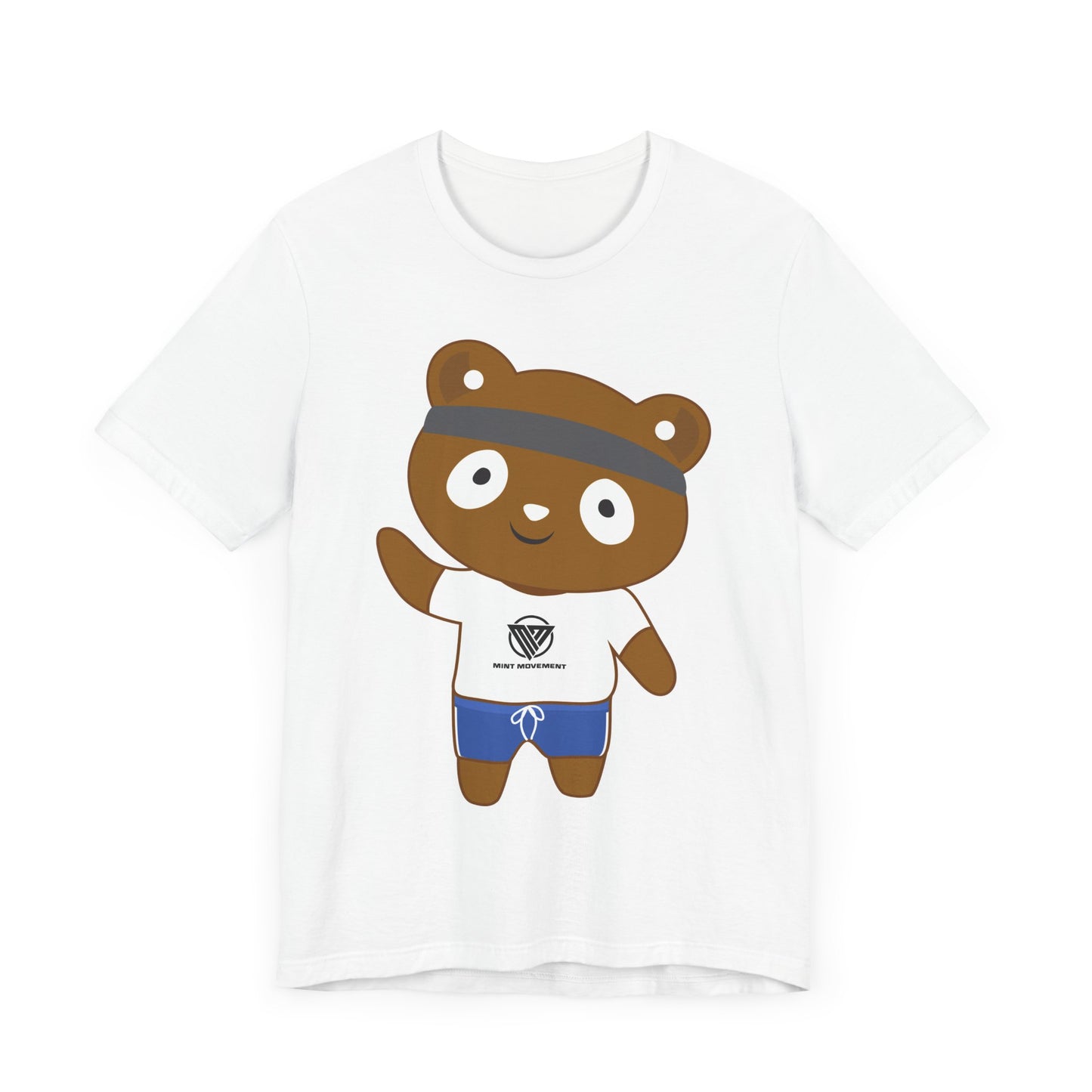 Cute Bear Graphic Unisex Jersey Tee - Perfect for Casual Wear and Gift