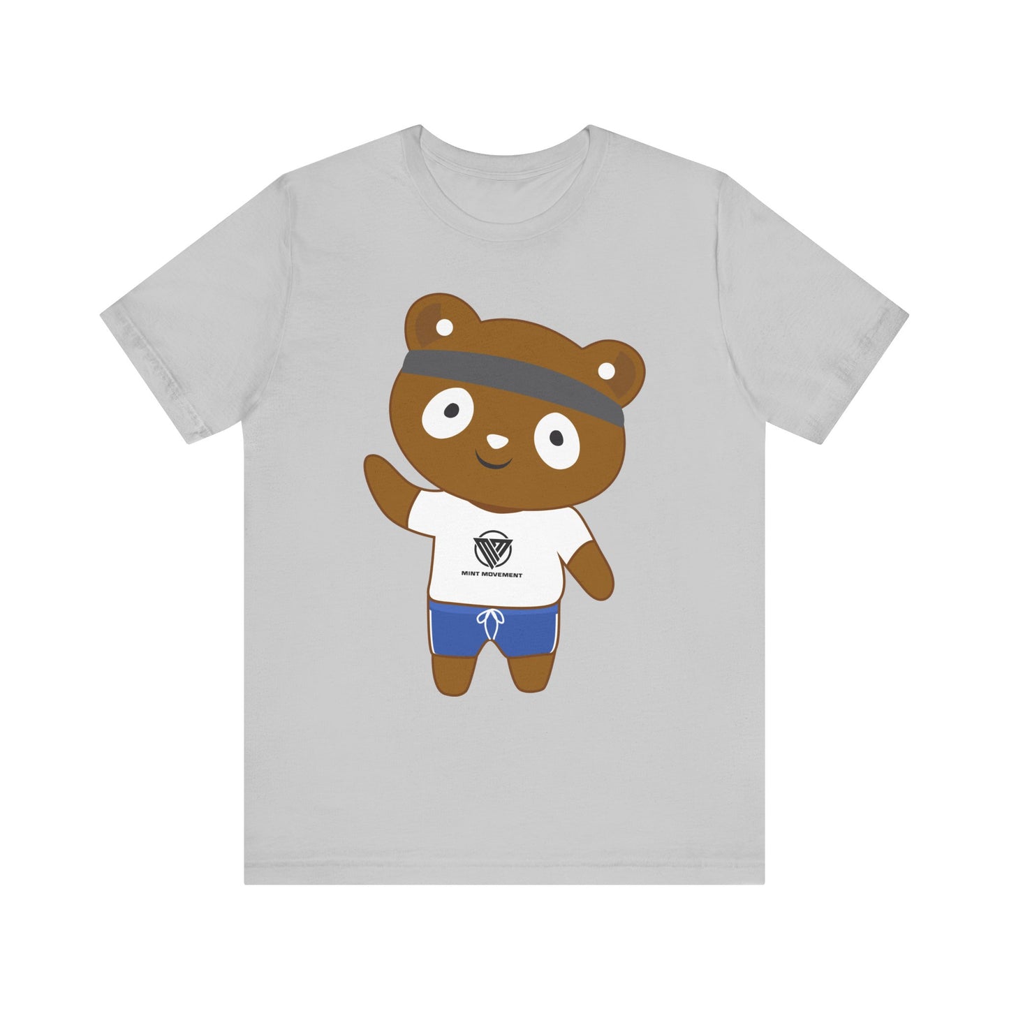 Cute Bear Graphic Unisex Jersey Tee - Perfect for Casual Wear and Gift