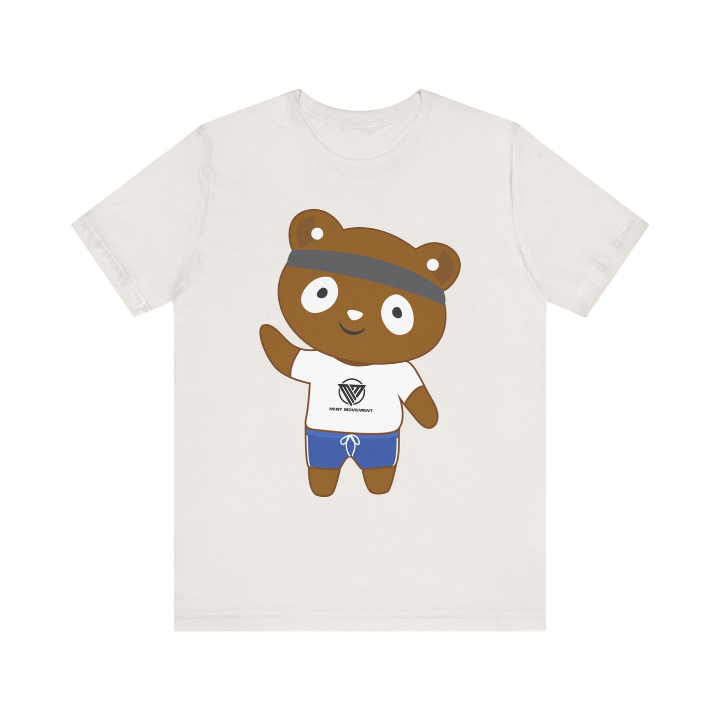 Cute Bear Graphic Unisex Jersey Tee - Perfect for Casual Wear and Gift