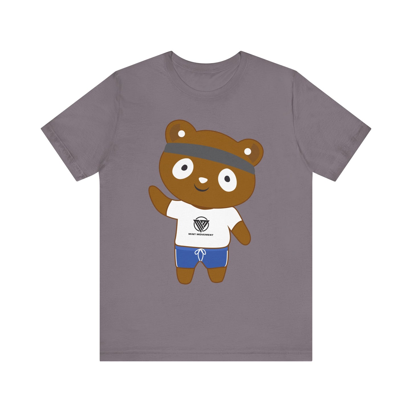 Cute Bear Graphic Unisex Jersey Tee - Perfect for Casual Wear and Gift