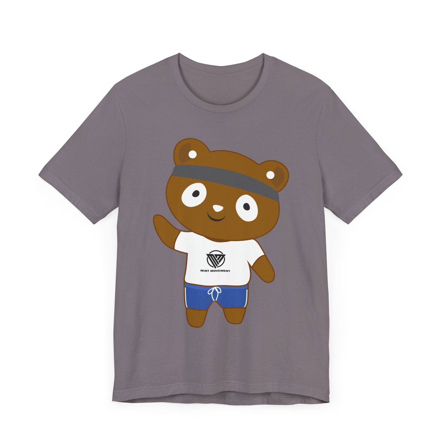 Cute Bear Graphic Unisex Jersey Tee - Perfect for Casual Wear and Gift