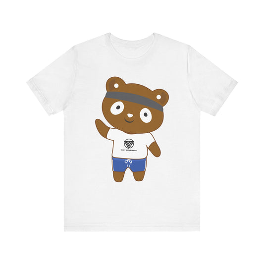 Cute Bear Graphic Unisex Jersey Tee - Perfect for Casual Wear and Gift