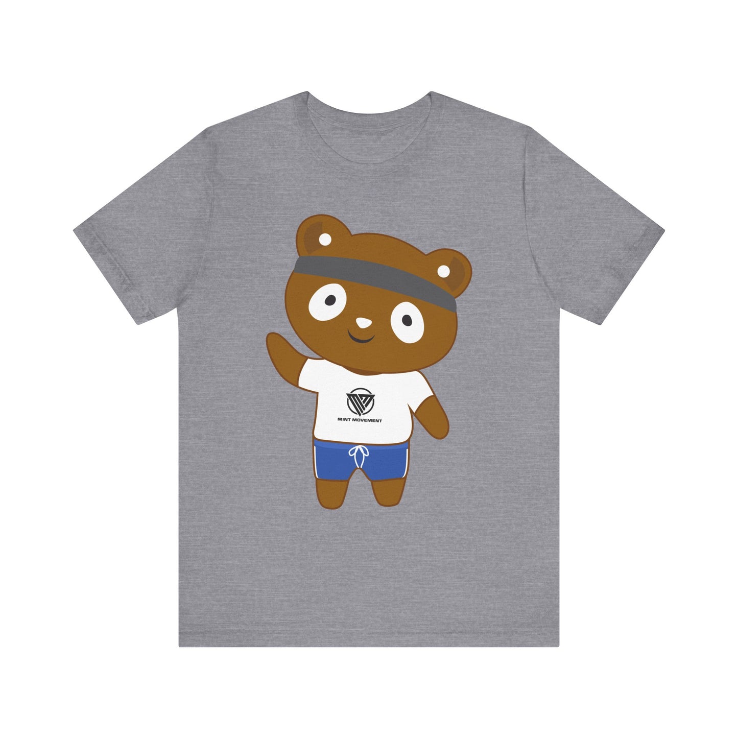 Cute Bear Graphic Unisex Jersey Tee - Perfect for Casual Wear and Gift