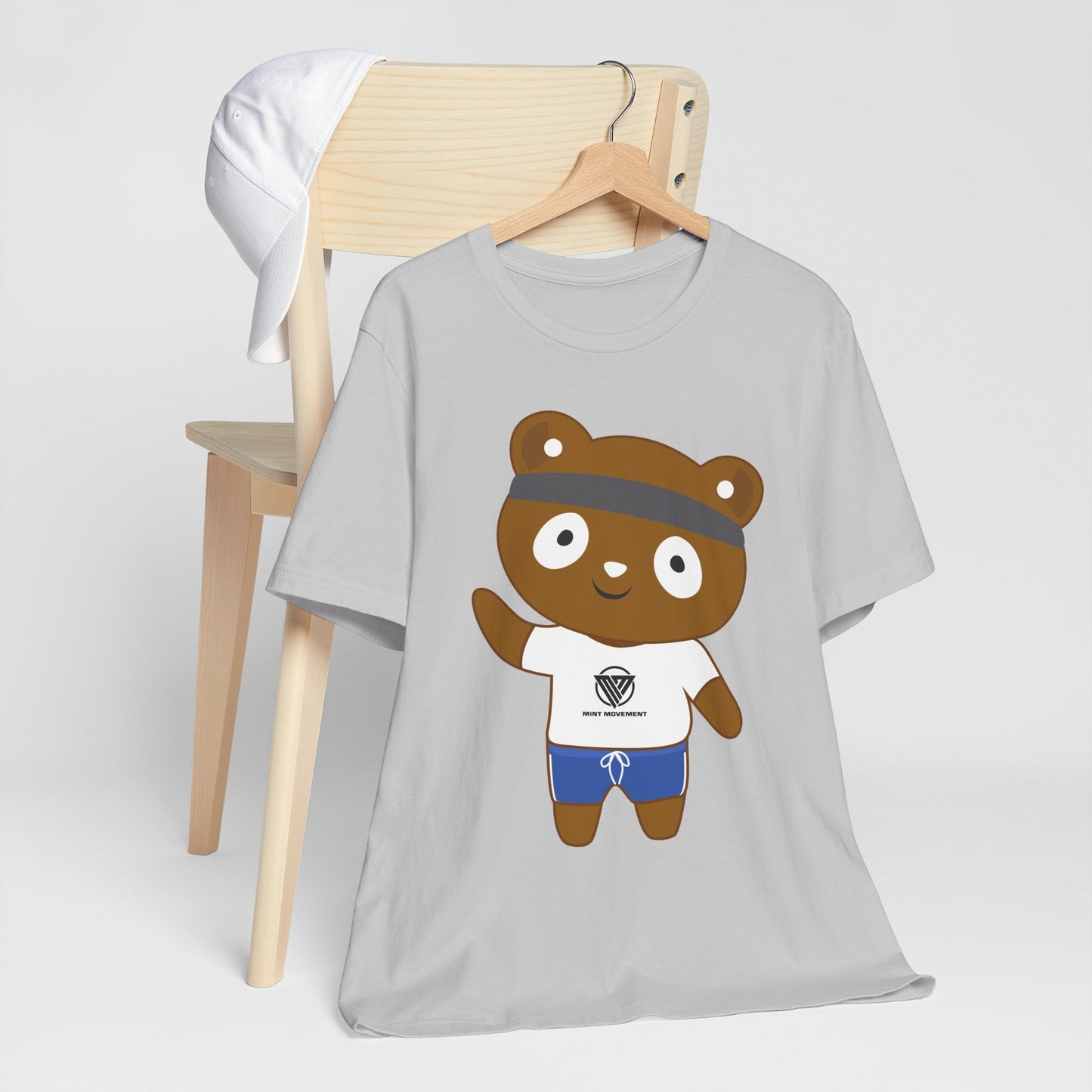 Cute Bear Graphic Unisex Jersey Tee - Perfect for Casual Wear and Gift