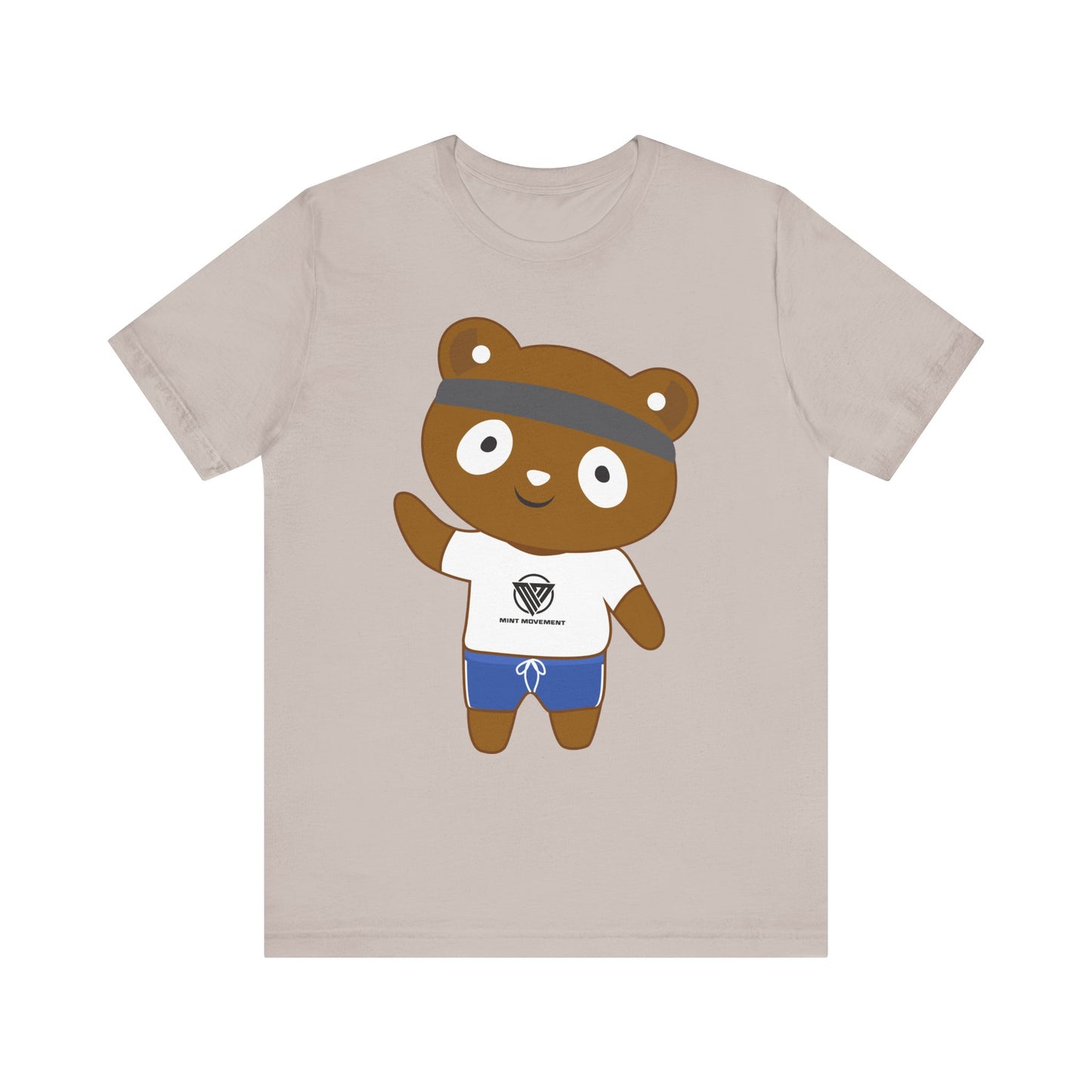 Cute Bear Graphic Unisex Jersey Tee - Perfect for Casual Wear and Gift