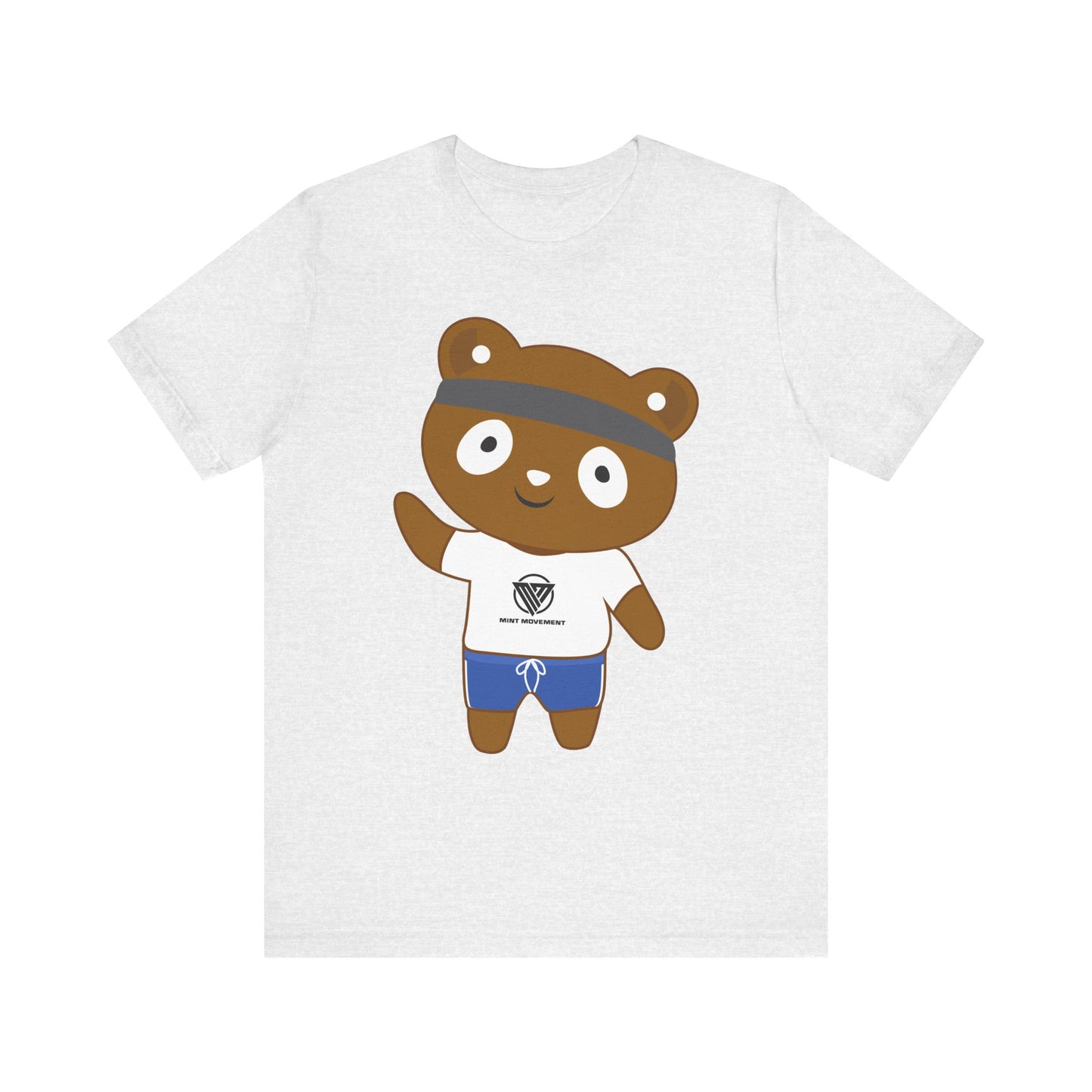 Cute Bear Graphic Unisex Jersey Tee - Perfect for Casual Wear and Gift